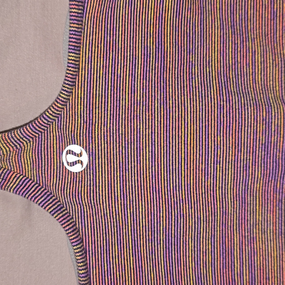 Lululemon Power Y Tank *LuonWee Are From Space Vintage Pink Size 6 - Picture 8 of 9